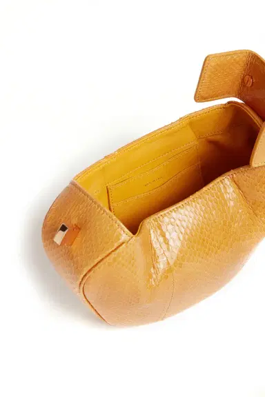 Gabriela Hearst Demi Bag in Saffron Snakeskin | Thumbnail 4