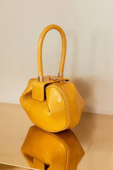 Gabriela Hearst Demi Bag in Saffron Snakeskin | Thumbnail 5