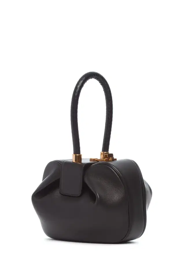 GABRIELA HEARST Nina Bag in Black Nappa Leather with Snakeskin Handle