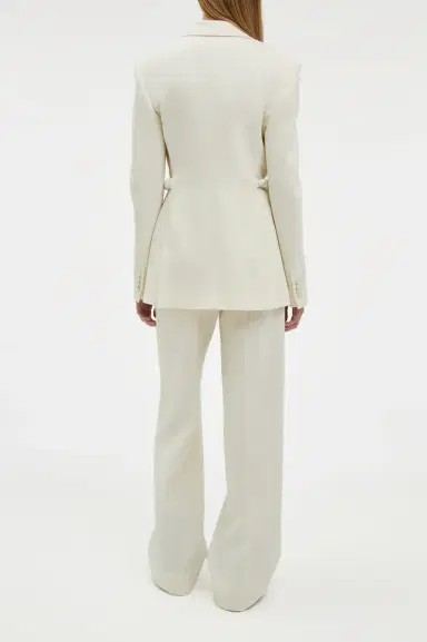 Gabriela Hearst Norman Wide-leg Pant in Recycled Virgin Wool | Thumbnail 4