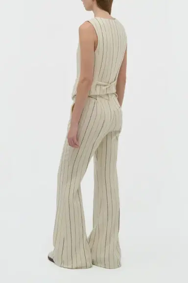 Gabriela Hearst Coleridge Vest in Multi Pinstripe Wool Cashmere | Thumbnail 4