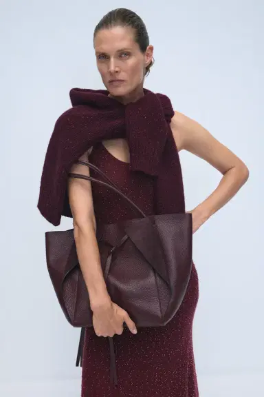 Gabriela Hearst Florian Knit Maxi Slip Dress in Bordeaux Beaded Cashmere Silk | Thumbnail 2 Gabriela Hearst Florian Knit Maxi Slip Dress in Bordeaux Beaded Cashmere Silk | Thumbnail 2