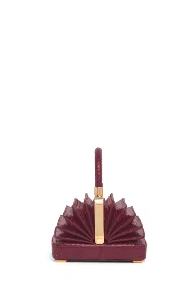 Gabriela Hearst Small Diana Bag in Bordeaux Snakeskin | Thumbnail 3 Gabriela Hearst Small Diana Bag in Bordeaux Snakeskin | Thumbnail 3