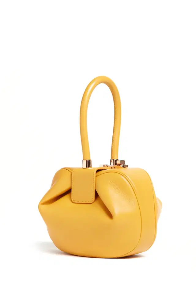 GABRIELA HEARST Nina Bag in Yellow Nappa Leather