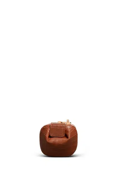Gabriela Hearst Rafaela Coin Purse in Cognac Crocodile Leather | Thumbnail 2 Gabriela Hearst Rafaela Coin Purse in Cognac Crocodile Leather | Thumbnail 2