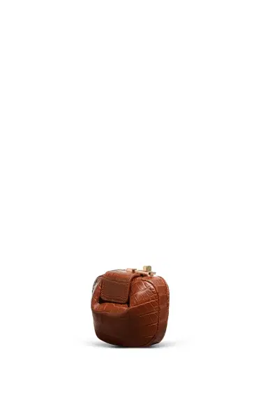 Gabriela Hearst Rafaela Coin Purse in Cognac Crocodile Leather | Thumbnail 1 Gabriela Hearst Rafaela Coin Purse in Cognac Crocodile Leather | Thumbnail 1