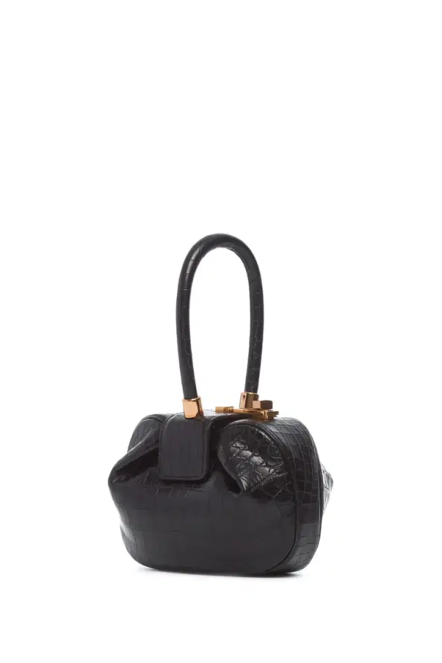 GABRIELA HEARST Demi Bag in Black Crocodile Leather