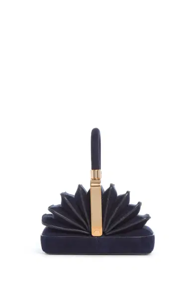 Gabriela Hearst Diana Bag in Navy Suede | Thumbnail 3 Gabriela Hearst Diana Bag in Navy Suede | Thumbnail 3