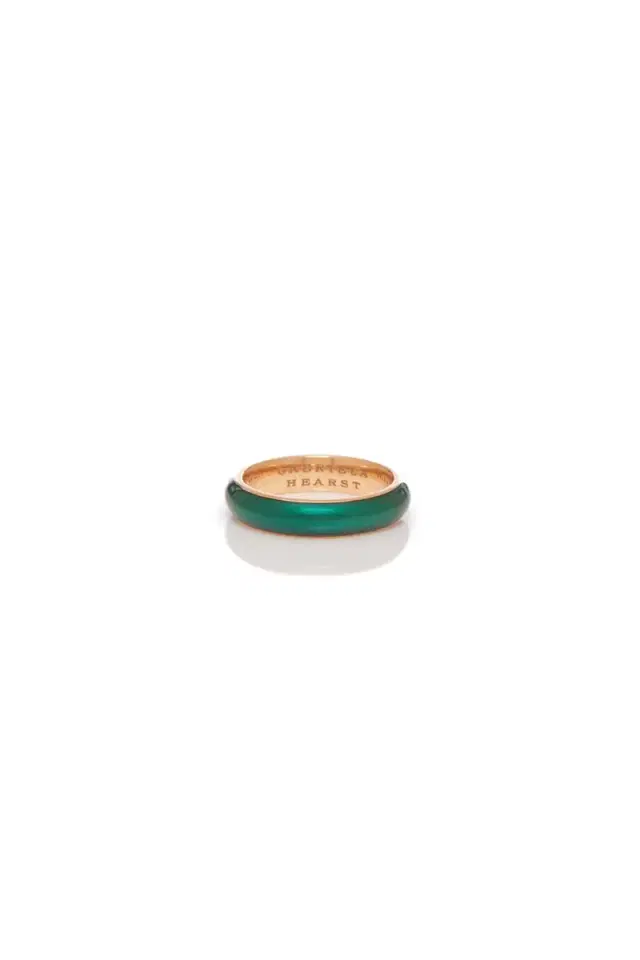 Gabriela Hearst Ring in 18K Rose Gold & Vitreous Green Enamel
