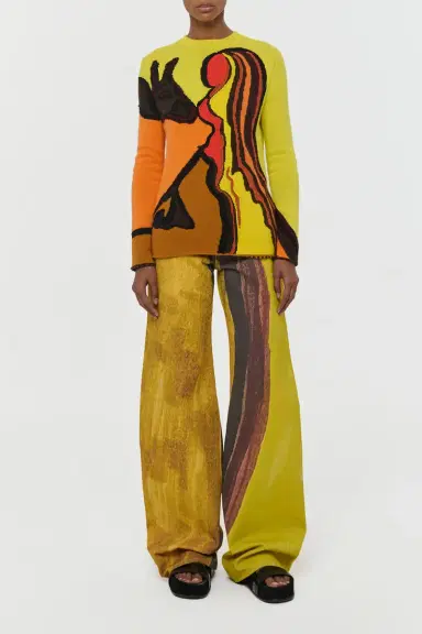 Gabriela Hearst Daneth Knit Sweater in Earth Multi Cashmere | Thumbnail 4