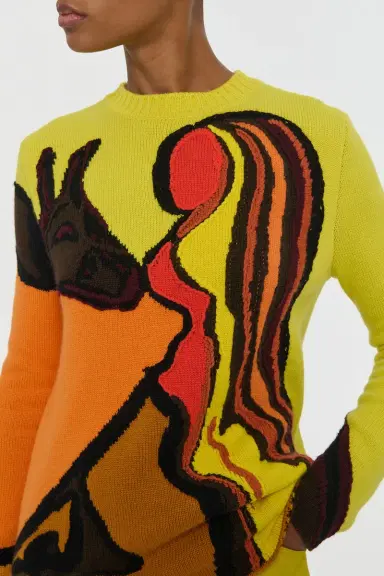 Gabriela Hearst Daneth Knit Sweater in Earth Multi Cashmere | Thumbnail 7