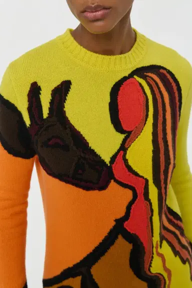 Gabriela Hearst Daneth Knit Sweater in Earth Multi Cashmere | Thumbnail 8