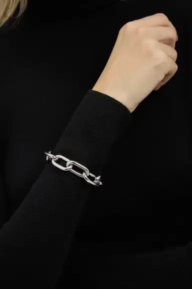 GABRIELA HEARST Link Bracelet in 18K White Gold (Classic Links) | Thumbnail 2