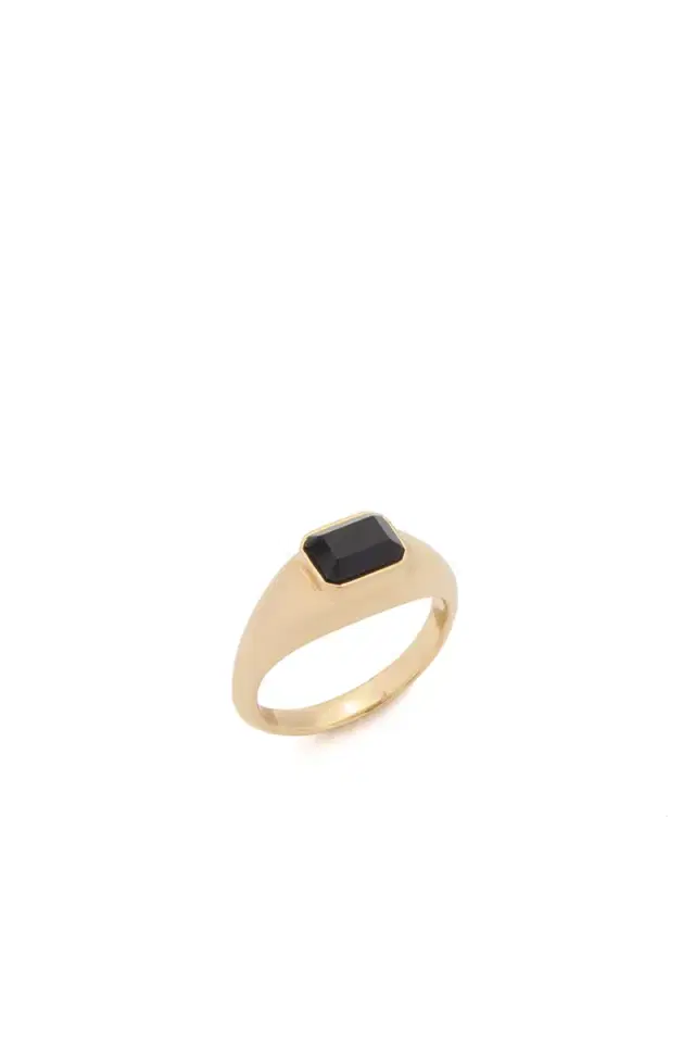 GABRIELA HEARST Small Ring in 18K Yellow Gold & Onyx
