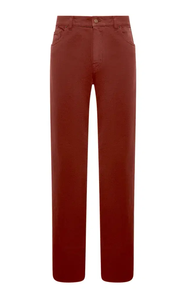 GABRIELA HEARST Rey Straight-leg Five Pocket Pant in Burnt Sienna Recycled Cotton Denim