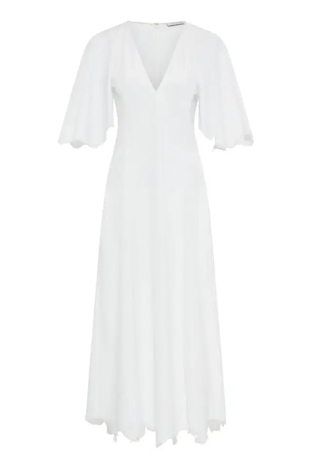 Gabriela Hearst Ansel Midi Dress in White Sea Island Cotton