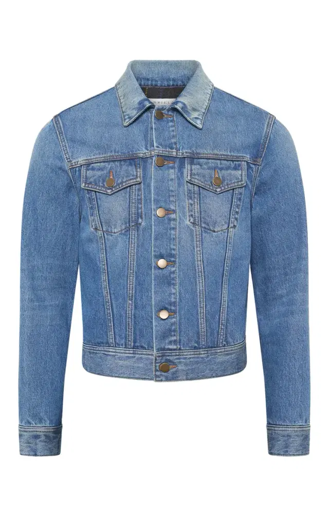 GABRIELA HEARST Barry Trucker Jacket in Uruguayan Blue Recycled Cotton Denim