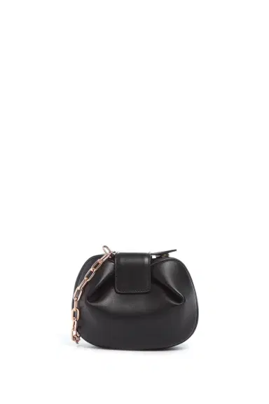 Gabriela Hearst Soft Demi Clutch with Chain in Black Nappa Leather | Thumbnail 3 Gabriela Hearst Soft Demi Clutch with Chain in Black Nappa Leather | Thumbnail 3