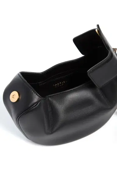 Gabriela Hearst Soft Demi Clutch with Chain in Black Nappa Leather | Thumbnail 5 Gabriela Hearst Soft Demi Clutch with Chain in Black Nappa Leather | Thumbnail 5