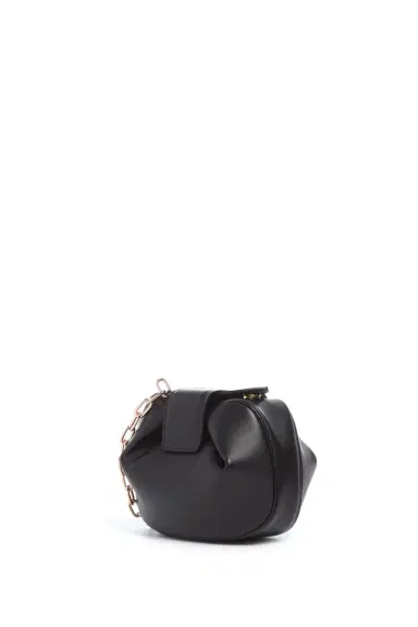 Gabriela Hearst Soft Demi Clutch with Chain in Black Nappa Leather | Thumbnail 1 Gabriela Hearst Soft Demi Clutch with Chain in Black Nappa Leather | Thumbnail 1