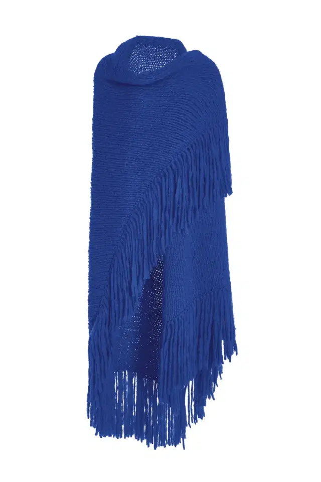 Gabriela Hearst Lauren Knit Wrap in Cobalt Welfat Cashmere