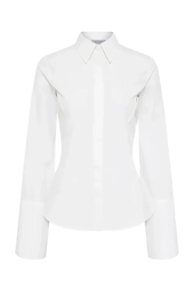 Gabriela Hearst Jataya Shirt in White Sea Island Cotton