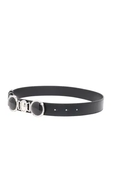 Gabriela Hearst Grange Stone Belt in Black Leather | Thumbnail 2 Gabriela Hearst Grange Stone Belt in Black Leather | Thumbnail 2