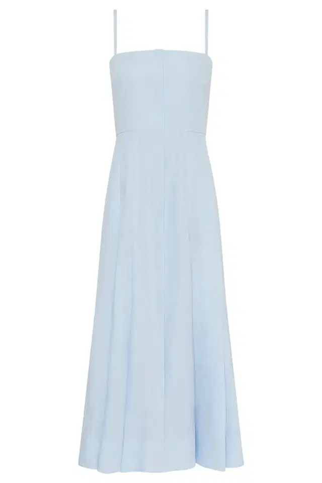 Gabriela Hearst Magritte Dress in Light Blue Aloe Linen
