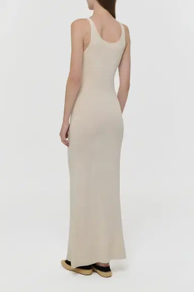 Gabriela Hearst Nyra Knit Maxi Dress in Off White Mulberry Silk | Thumbnail 5 Gabriela Hearst Nyra Knit Maxi Dress in Off White Mulberry Silk | Thumbnail 5