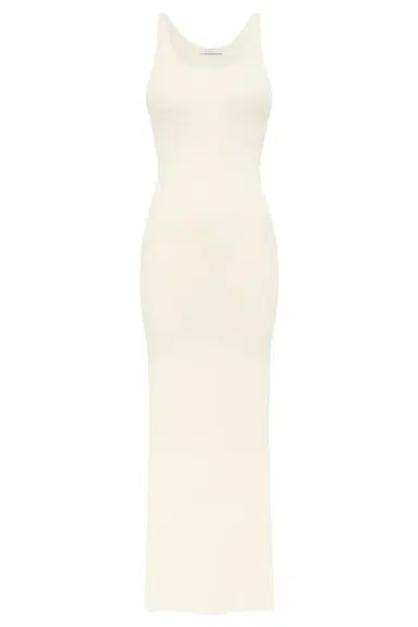 Gabriela Hearst Nyra Knit Maxi Dress in Off White Mulberry Silk | Thumbnail 1 Gabriela Hearst Nyra Knit Maxi Dress in Off White Mulberry Silk | Thumbnail 1