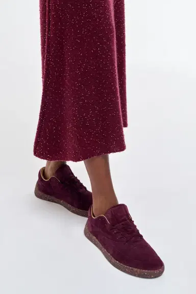 Gabriela Hearst Ohio Slip-on Sneaker in Bordeaux Nubuck | Thumbnail 2 Gabriela Hearst Ohio Slip-on Sneaker in Bordeaux Nubuck | Thumbnail 2
