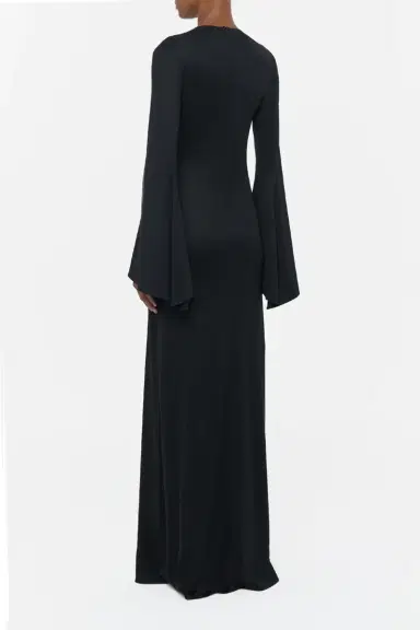 Gabriela Hearst Imara Maxi Dress in Black Silk Jersey | Thumbnail 4 Gabriela Hearst Imara Maxi Dress in Black Silk Jersey | Thumbnail 4