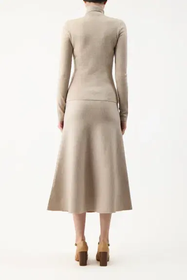 Gabriela Hearst May Knit Turtleneck in Oatmeal Merino Wool Cashmere | Thumbnail 4 Gabriela Hearst May Knit Turtleneck in Oatmeal Merino Wool Cashmere | Thumbnail 4
