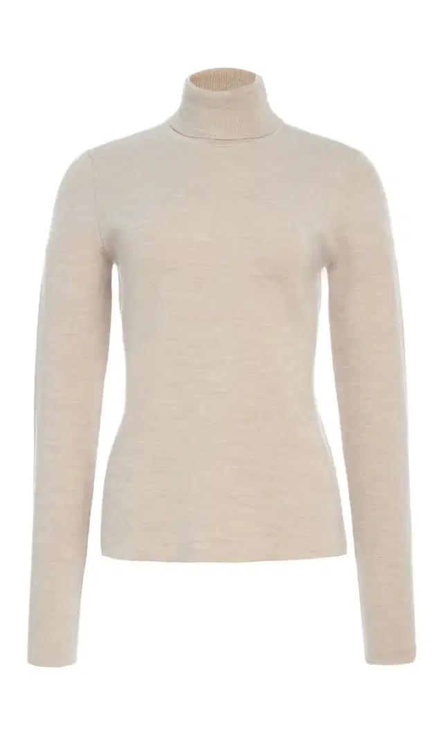 Gabriela Hearst May Knit Turtleneck in Oatmeal Merino Wool Cashmere