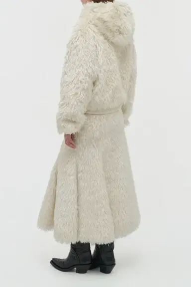 Gabriela Hearst Orlando Hoodie in Silk Fur | Thumbnail 5