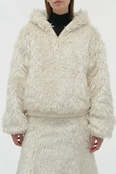 Gabriela Hearst Orlando Hoodie in Silk Fur | Thumbnail 6