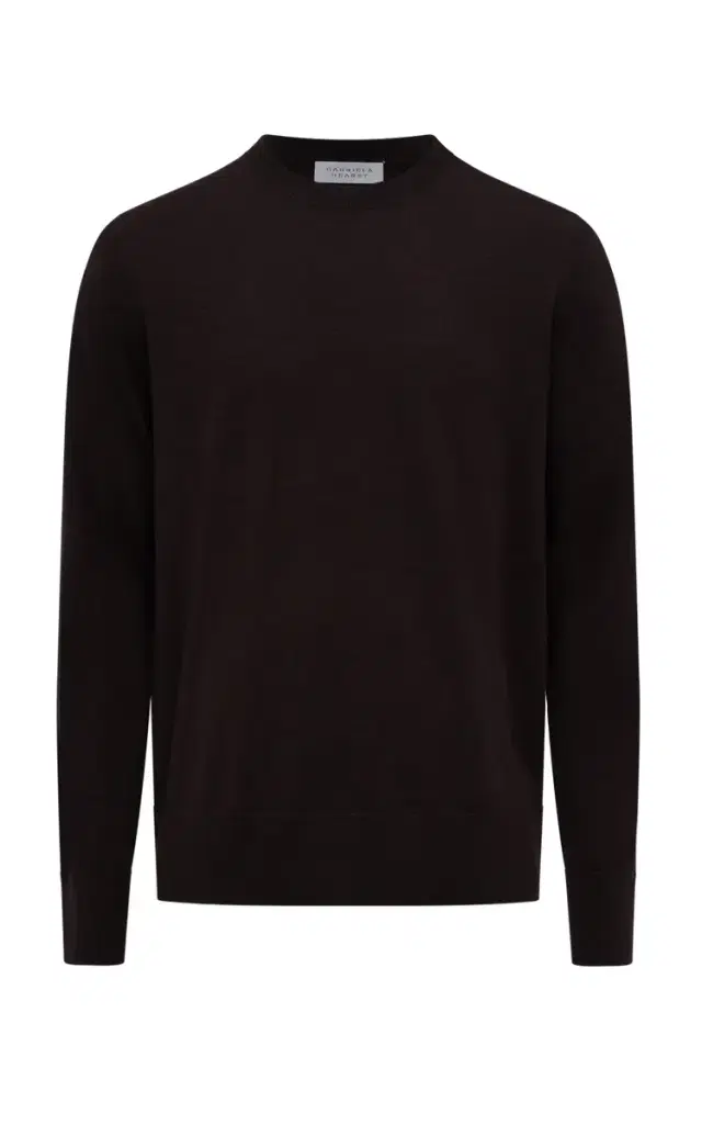Gabriela Hearst Palco Knit Sweater in Chocolate Merino Wool