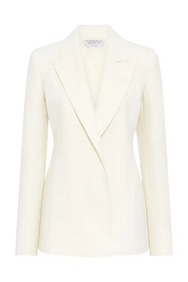 Gabriela Hearst Aleah Blazer in  Virgin Wool Crepe