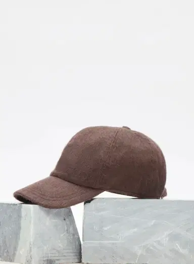 Gabriela Hearst Zed Baseball Hat in Chocolate Cashmere | Thumbnail 2 Gabriela Hearst Zed Baseball Hat in Chocolate Cashmere | Thumbnail 2