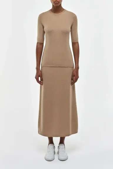 Gabriela Hearst Xanthe Knit Top in Camel Brushed Cashmere | Thumbnail 2 Gabriela Hearst Xanthe Knit Top in Camel Brushed Cashmere | Thumbnail 2