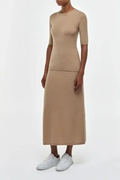 Gabriela Hearst Xanthe Knit Top in Camel Brushed Cashmere | Thumbnail 3 Gabriela Hearst Xanthe Knit Top in Camel Brushed Cashmere | Thumbnail 3