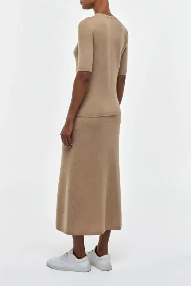 Gabriela Hearst Xanthe Knit Top in Camel Brushed Cashmere | Thumbnail 4 Gabriela Hearst Xanthe Knit Top in Camel Brushed Cashmere | Thumbnail 4