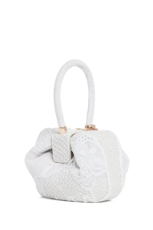 Nina Bag in  Nappa Leather with Cotton Macrame