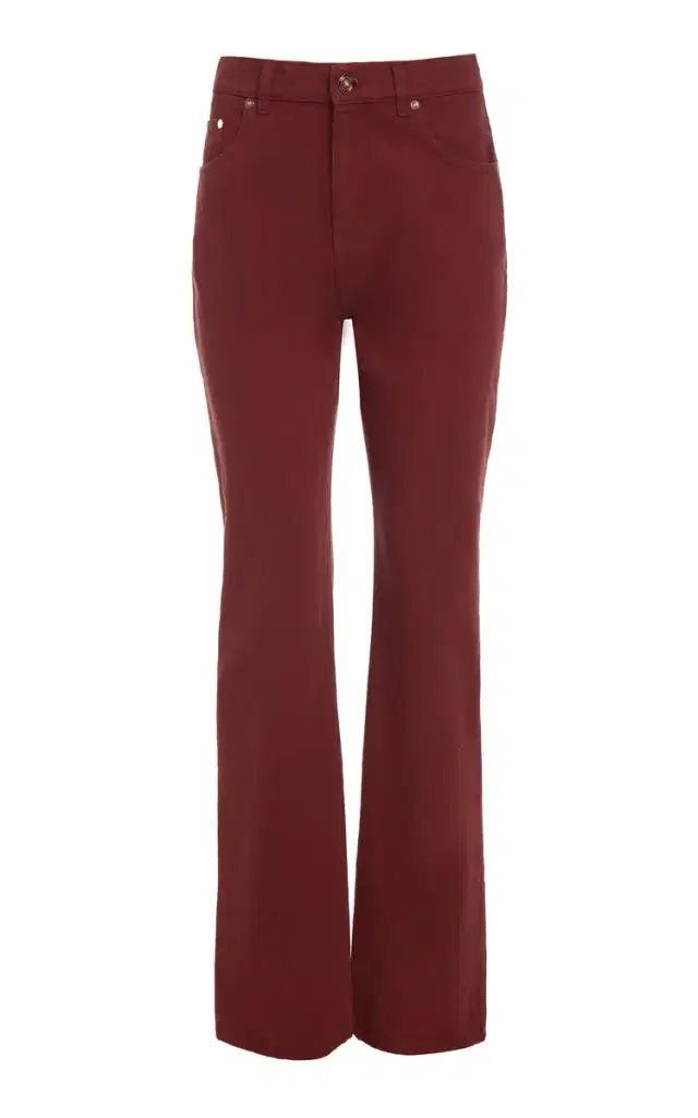 GABRIELA HEARST Rey Straight-leg Jean in Burnt Sienna Recycled Cotton Denim