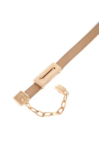 Gabriela Hearst Lock Belt in Nude Leather | Thumbnail 2 Gabriela Hearst Lock Belt in Nude Leather | Thumbnail 2
