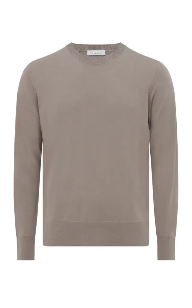 Gabriela Hearst Palco Knit Sweater in Oatmeal Merino Wool