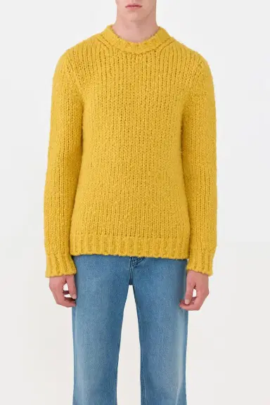 Gabriela Hearst Lawrence Knit Sweater in Golden Birch Welfat Cashmere | Thumbnail 2 Gabriela Hearst Lawrence Knit Sweater in Golden Birch Welfat Cashmere | Thumbnail 2