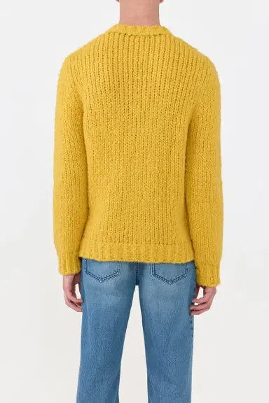 Gabriela Hearst Lawrence Knit Sweater in Golden Birch Welfat Cashmere | Thumbnail 4 Gabriela Hearst Lawrence Knit Sweater in Golden Birch Welfat Cashmere | Thumbnail 4