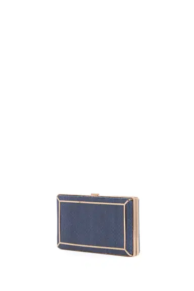 Gabriela Hearst Callas Clutch in Navy Snakeskin | Thumbnail 2