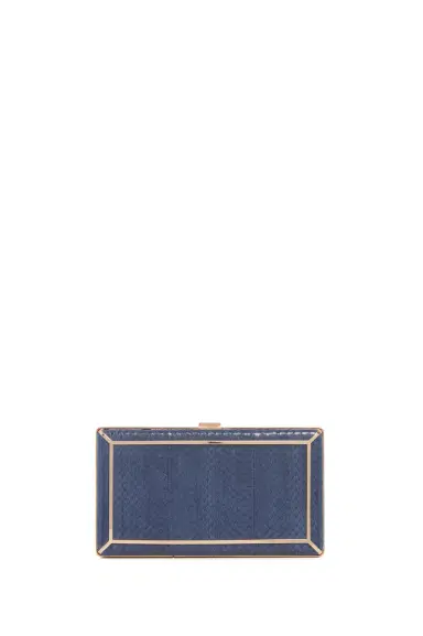 Gabriela Hearst Callas Clutch in Navy Snakeskin | Thumbnail 1
